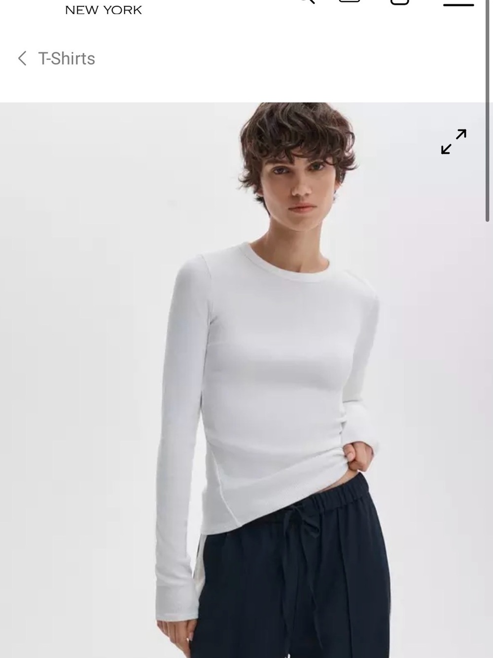 Rag & Bone Long-Sleeve Crewneck Top